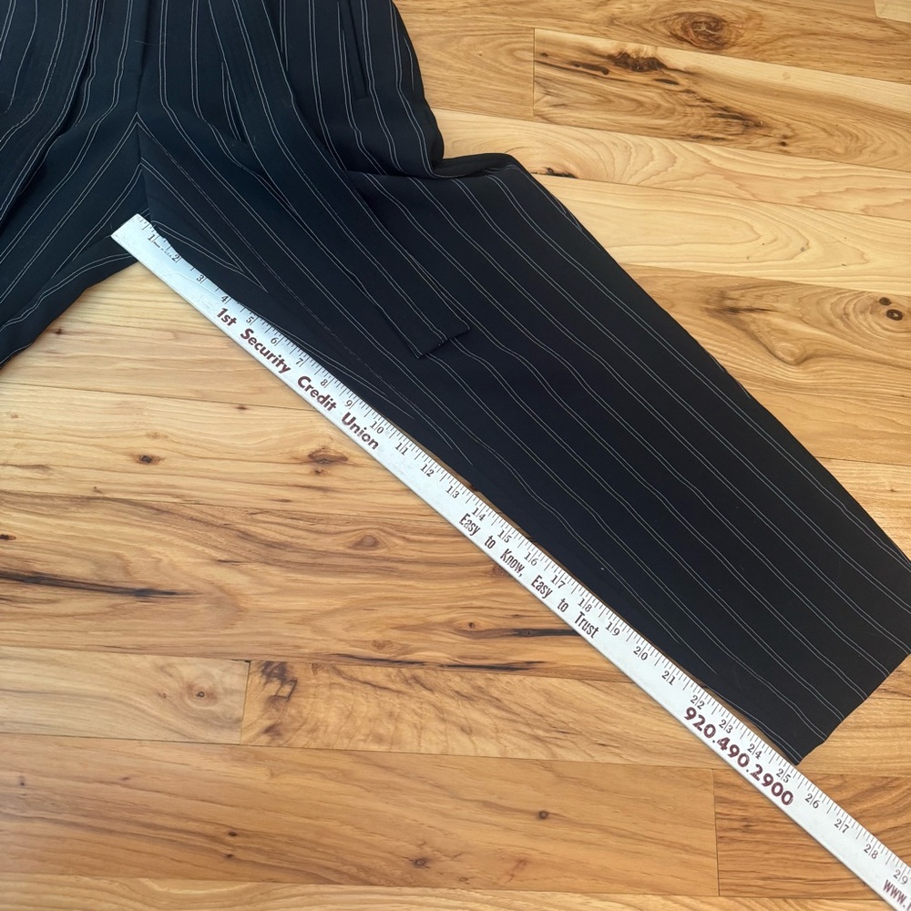 Wilfred Aritzia Jallade Pin Stripe Tie Waist Trousers - Picture 9 of 9
